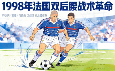 1998年法国双后腰战术革命 - 齐达内与德尚